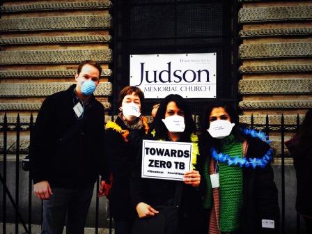 A group of people wearing masks